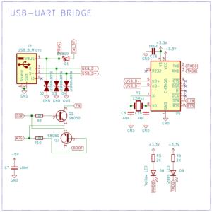 USB-UART converter schematic